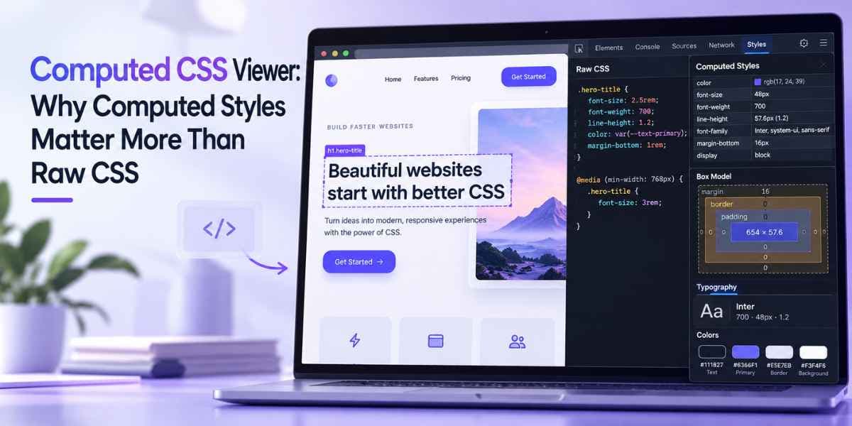 Computed CSS Viewer Why Computed Styles Matter More Than Raw CSS