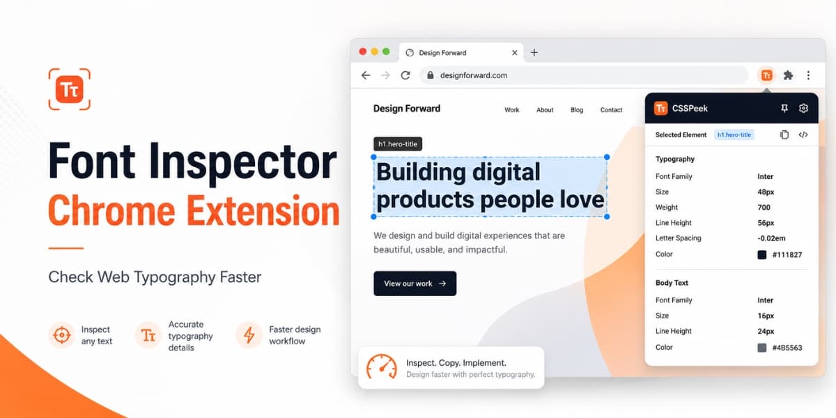 Font Inspector Chrome Extension  Check Typography Faster