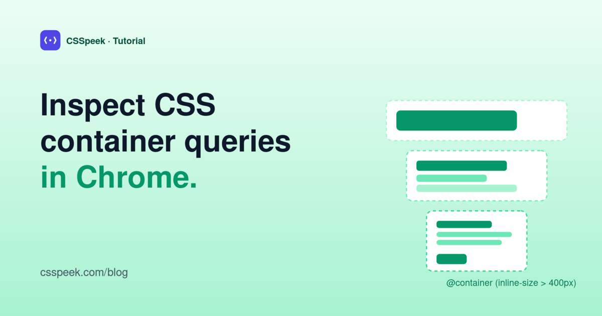 How to Inspect CSS Container Queries in Chrome (2026)